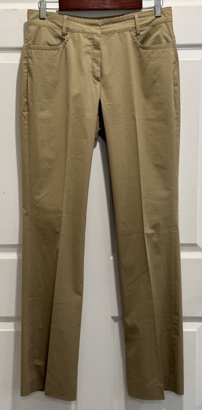 Escada Sport Women's Size 38 (8) Tan / Khaki Straight Leg Pants Trousers